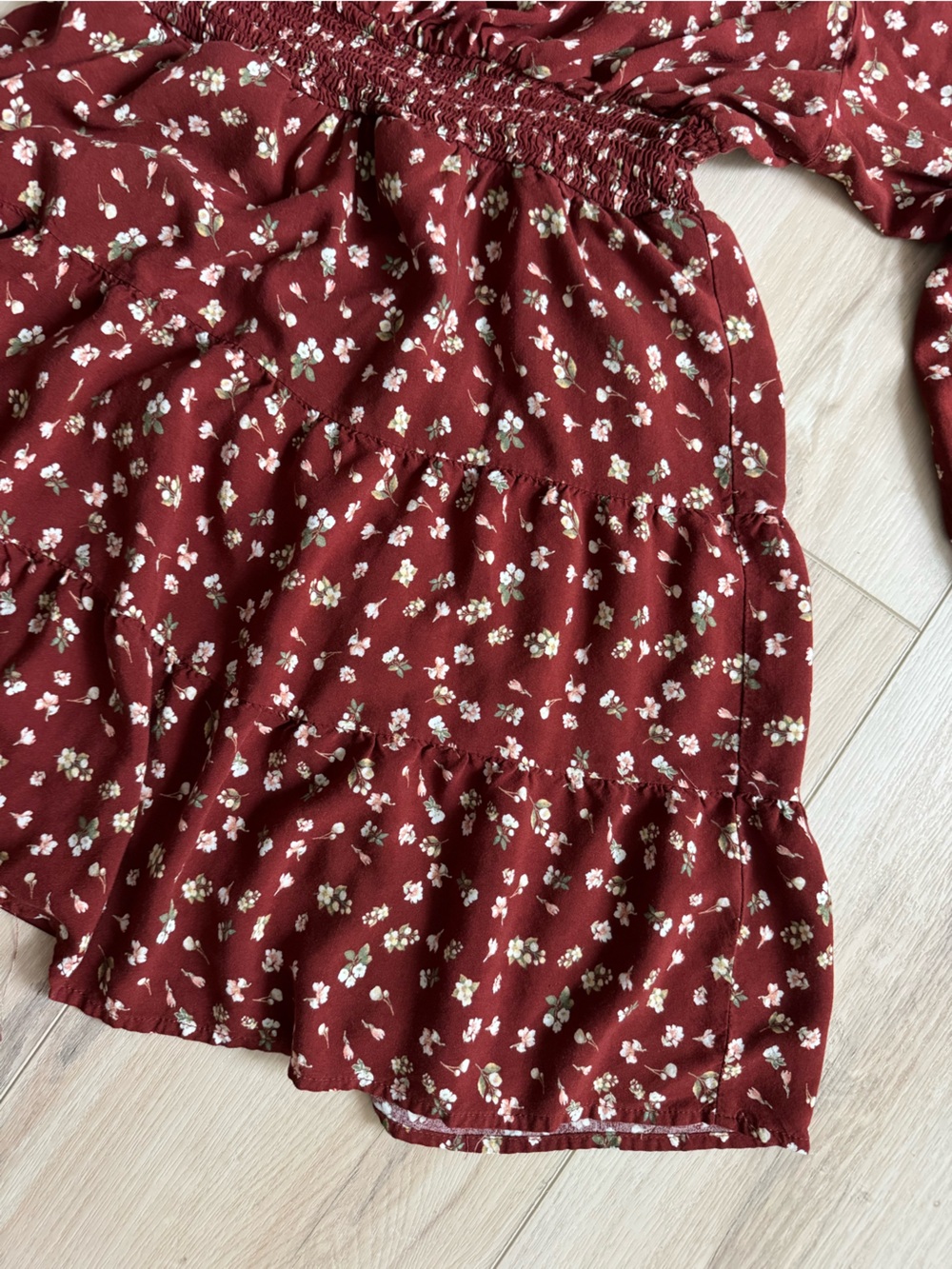 Rue21 Rust Red Floral Mini Dress - Picture 5 of 5